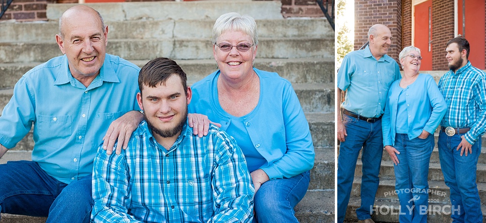 colorful fall family photos in Mason City IL
