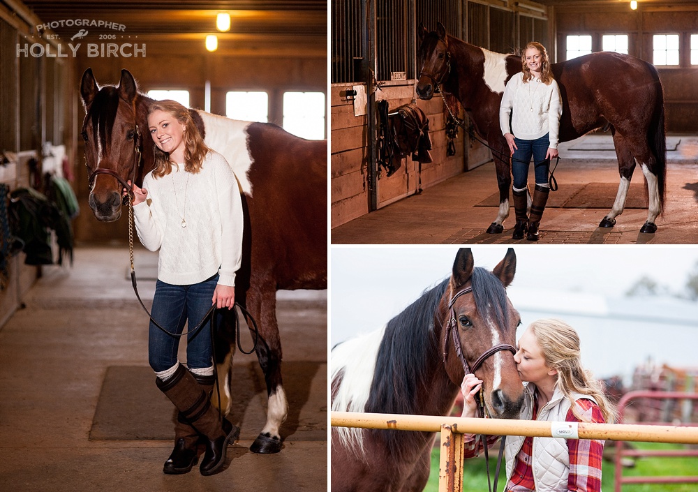 horse barn senior photography