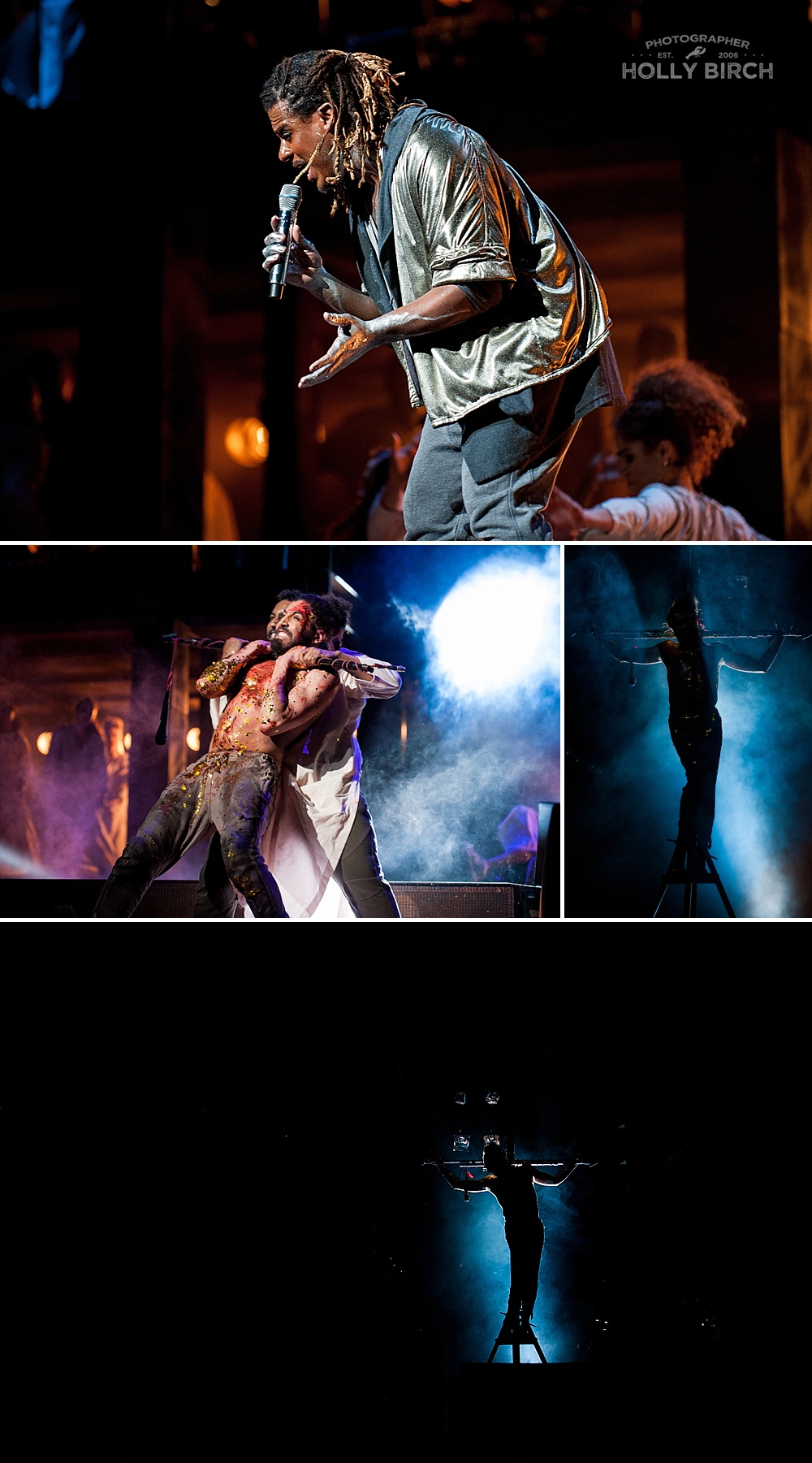 Jesus Christ Superstar nailed to the cross