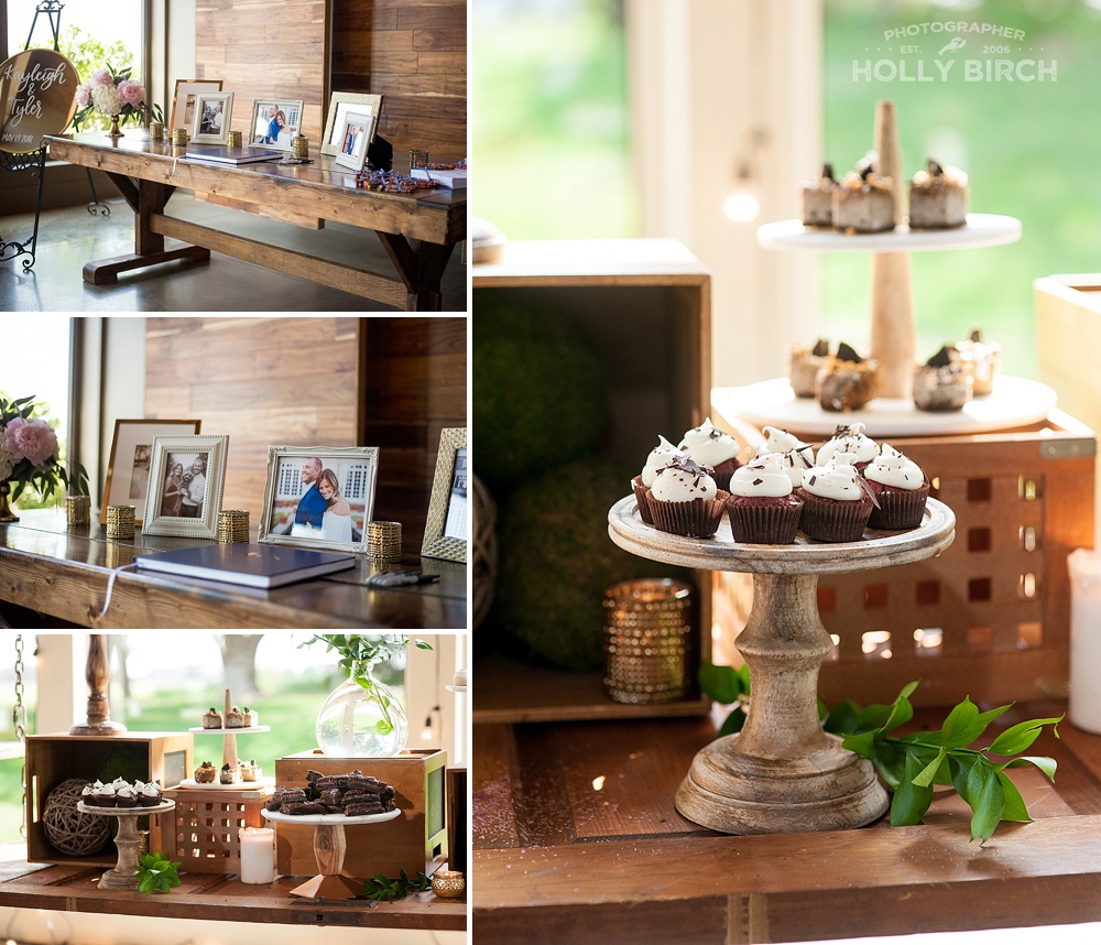 dessert table details at Pear Tree