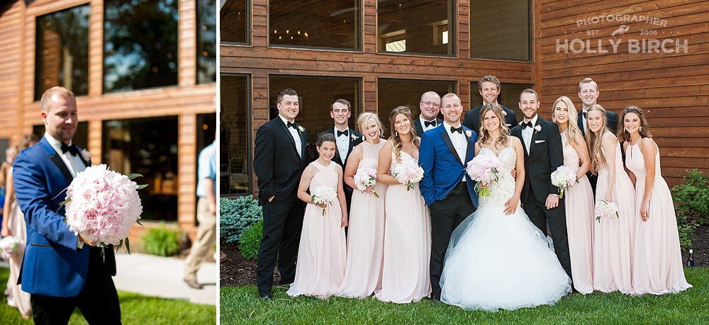 casual wedding party photos