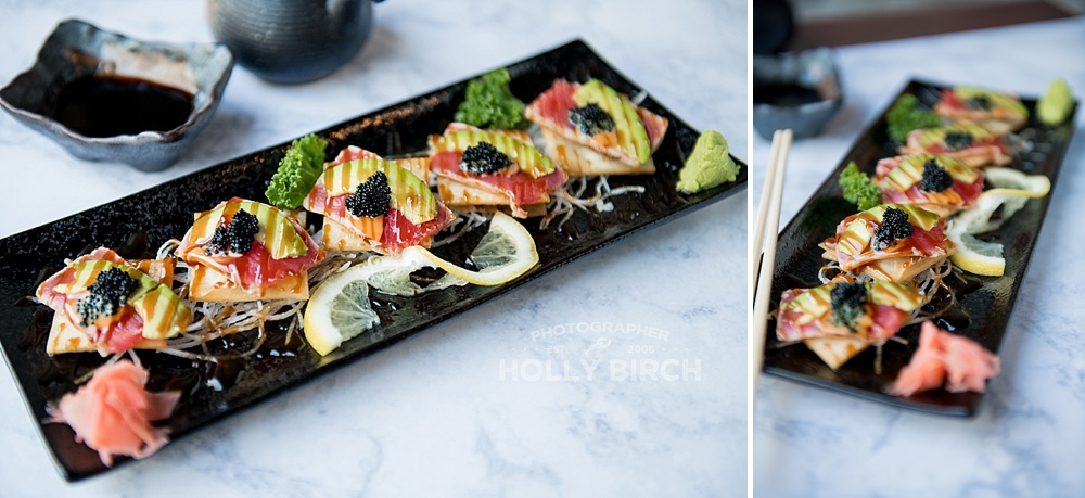 sashimi sushi colorful plate