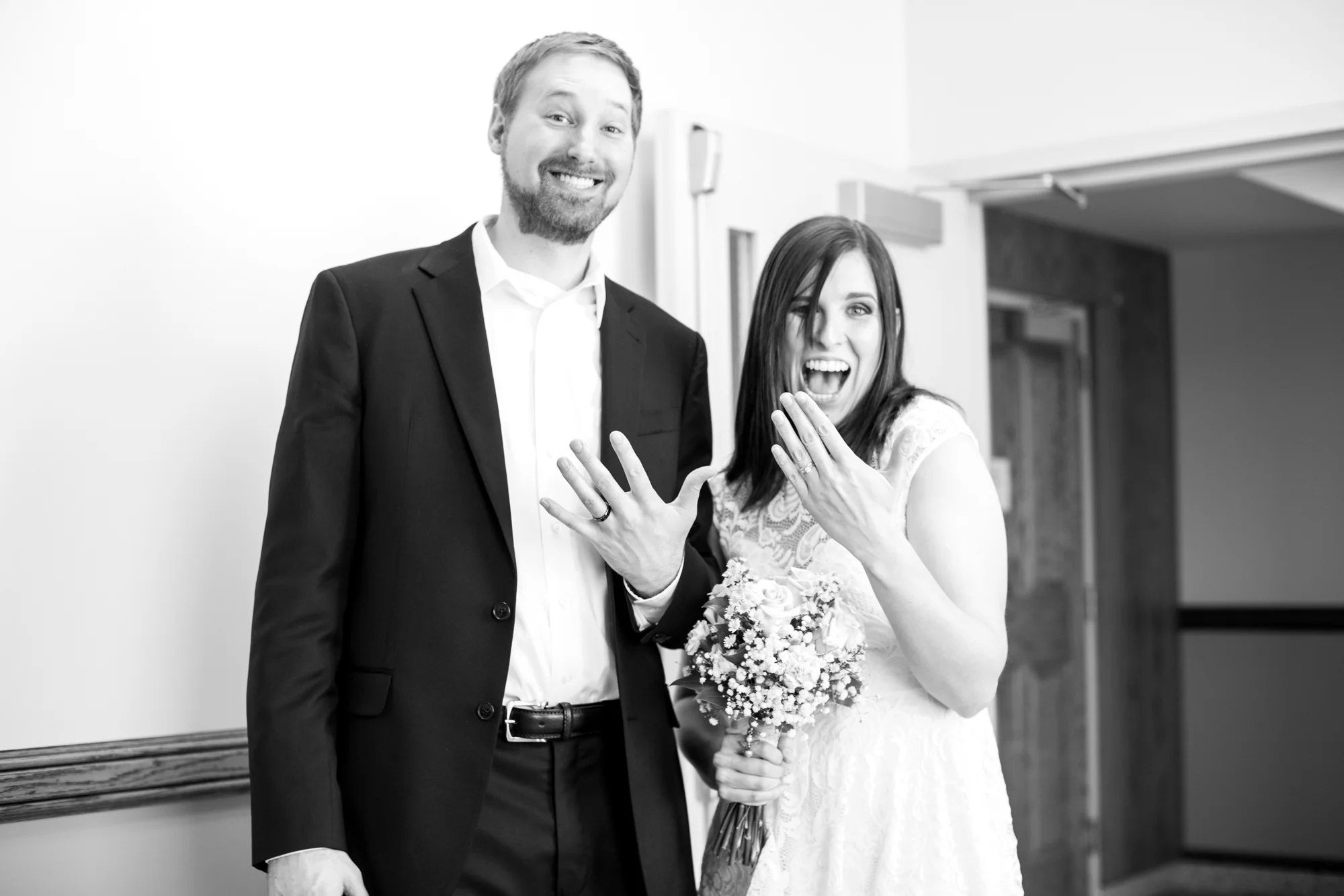 Sarah + Andrew | City Hall elopement in Urbana