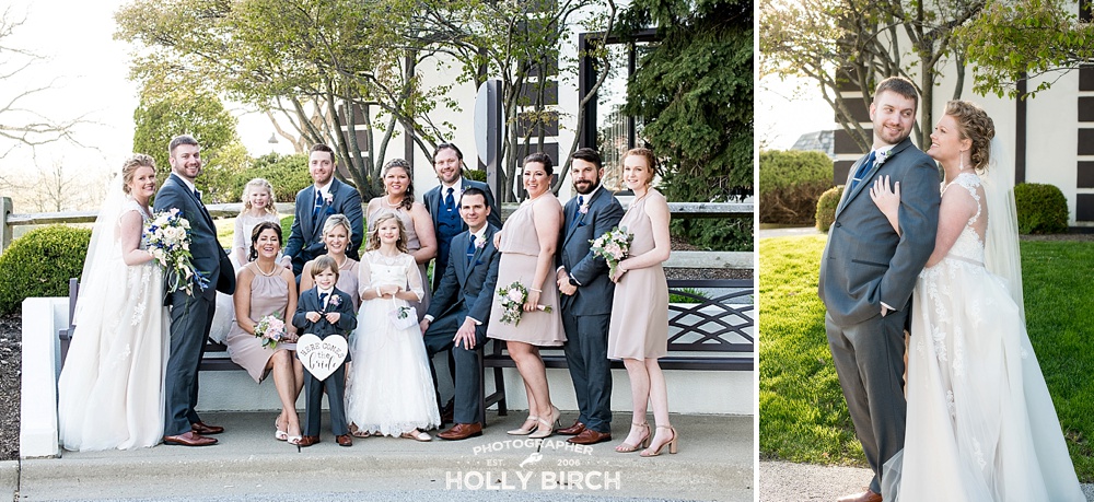 fun wedding party posing