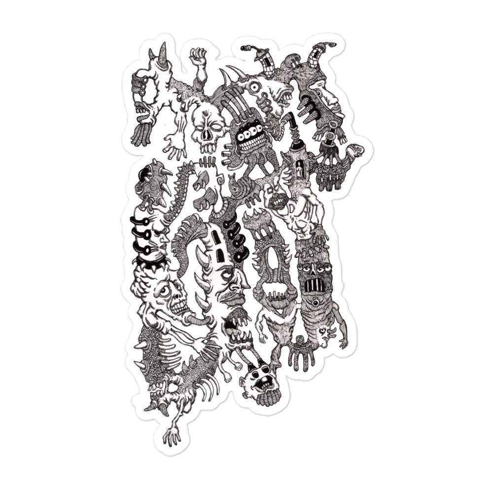 "The Mind Run Amok" (Bubble-free stickers)