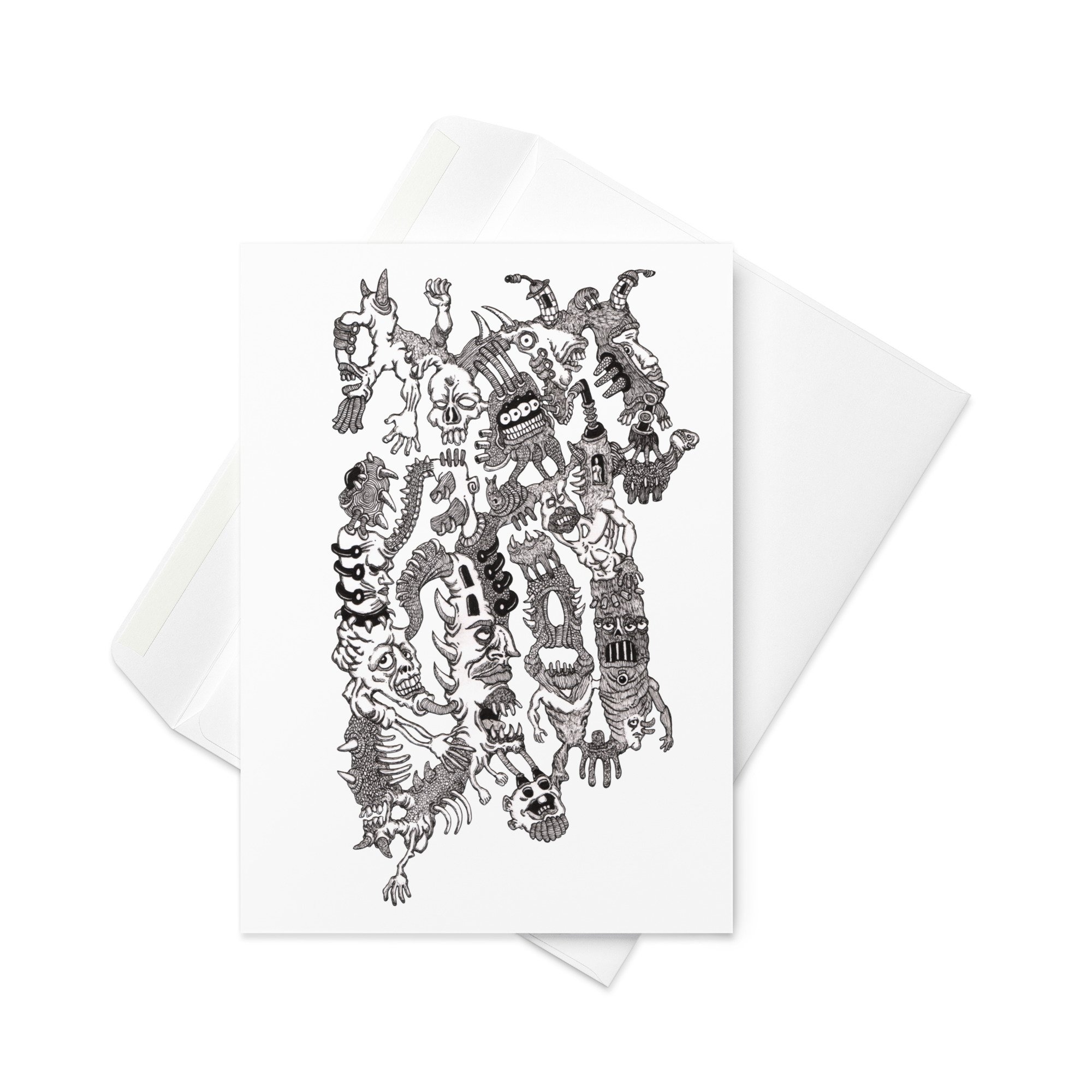 "The Mind Run Amok"  (Greeting card)