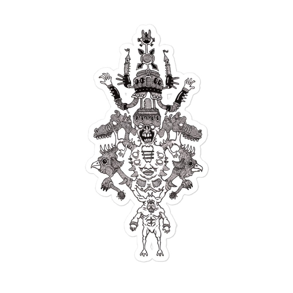 "A Divided Kingdom On His Mind" (Bubble-free stickers)