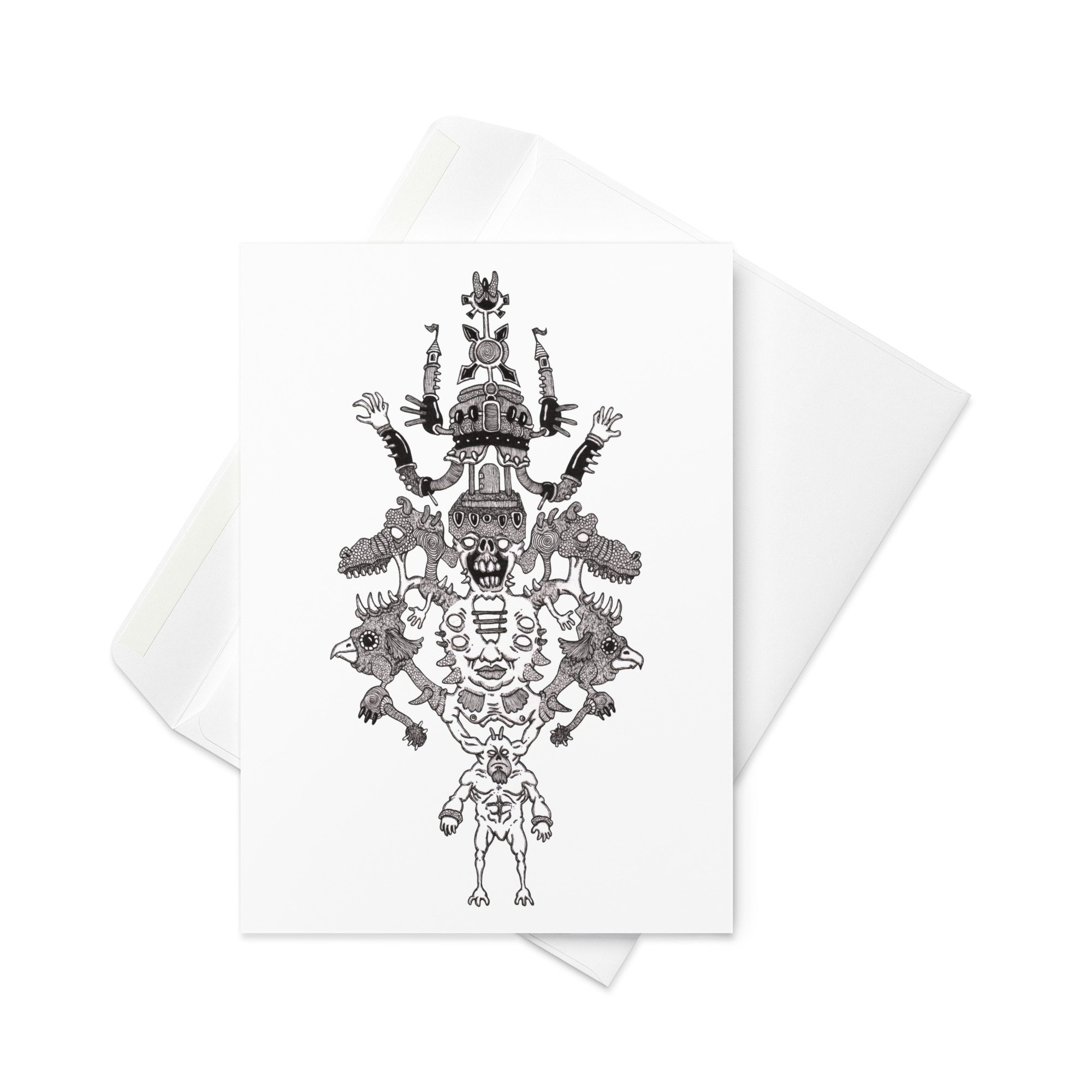 "A Divided Kingdom On His Mind" (Greeting card)