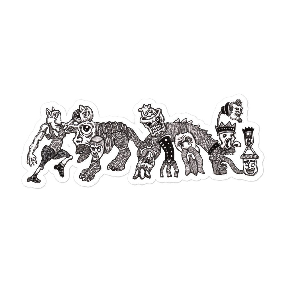 "Daisy Chain of Wayward Sorrows" (Bubble-free stickers)