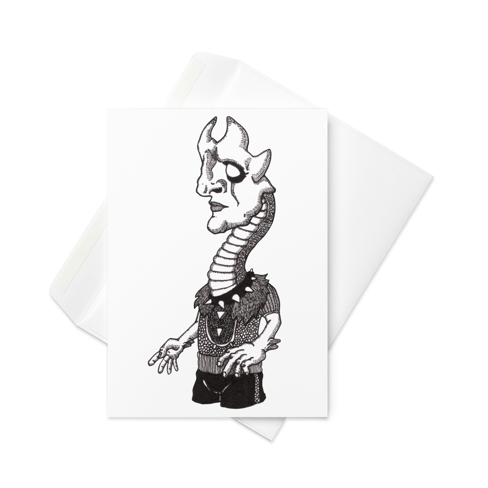 "In Stoic Stance Looking for Love" (Greeting card)