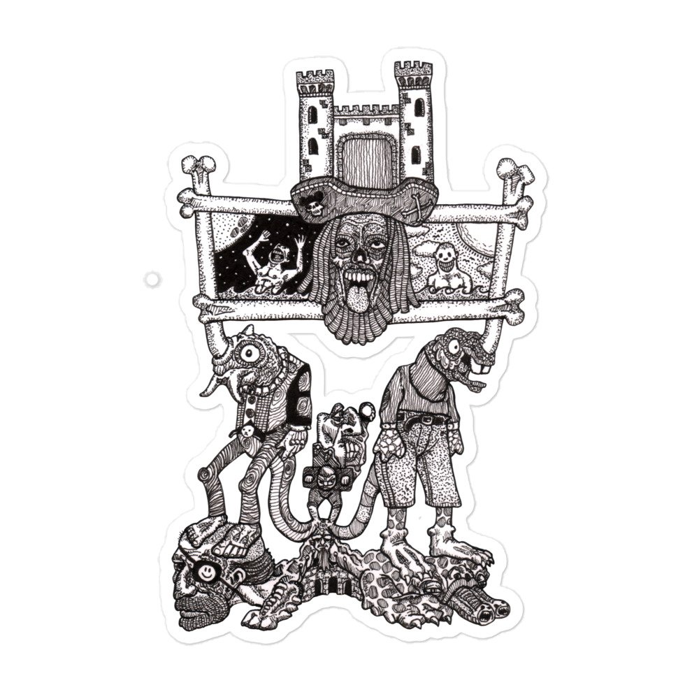 "The Castle of Night & Day" (Bubble-free stickers)