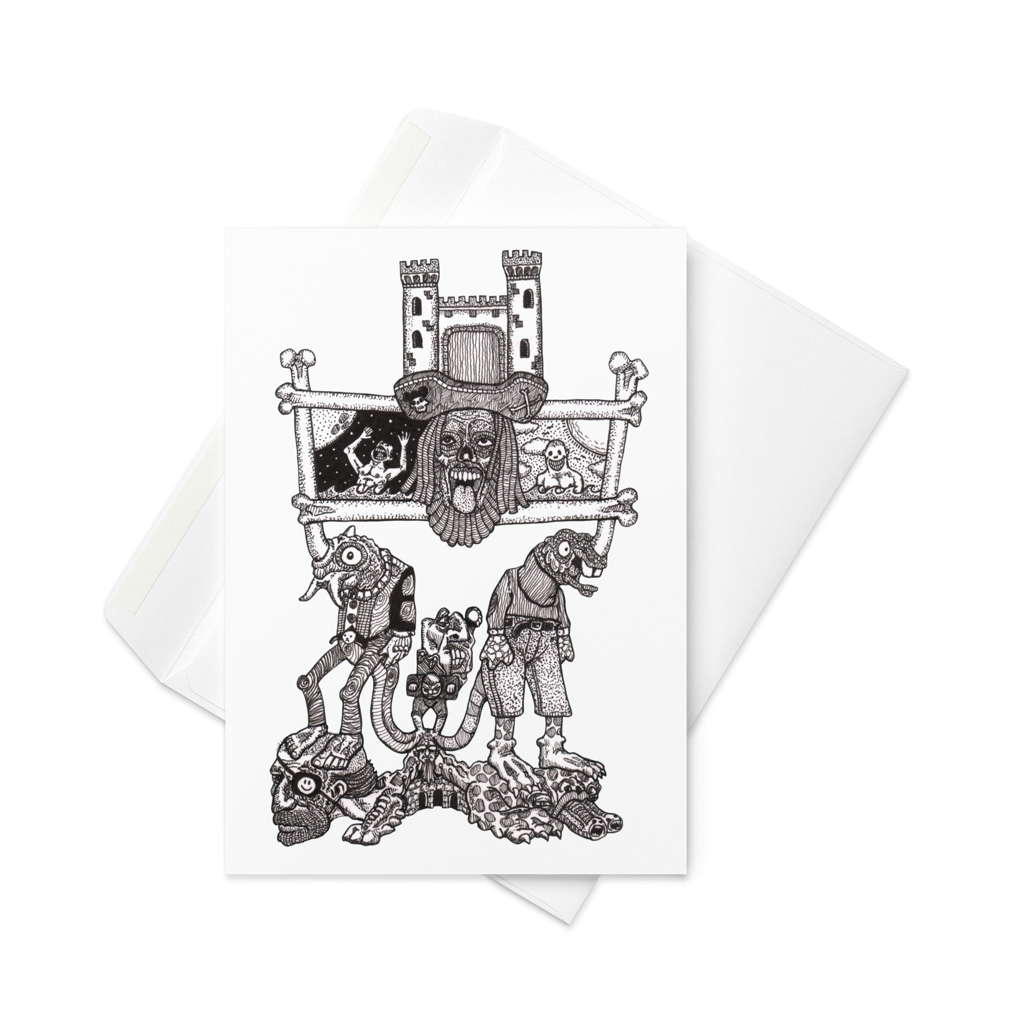 "The Castle of Night & Day" (Greeting card)