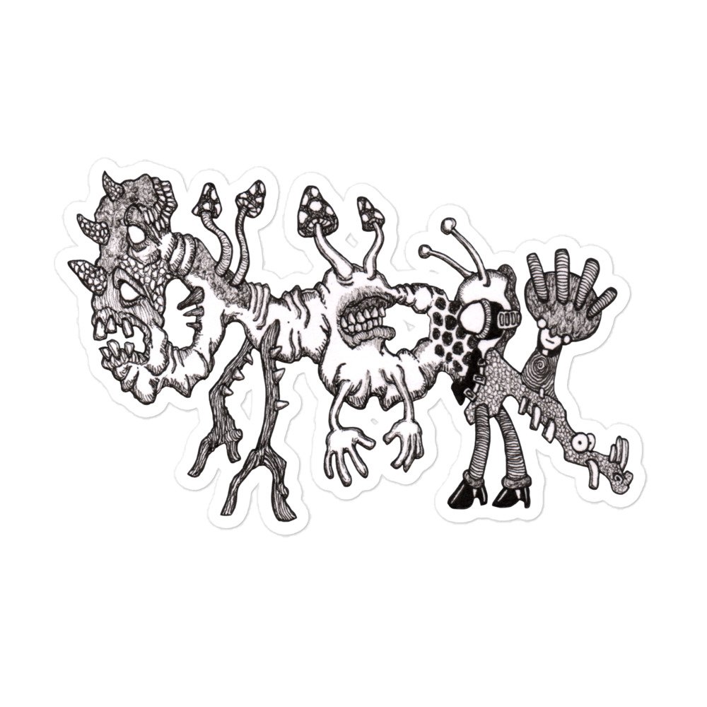 "Fungi Funkiness" (Bubble-free stickers)