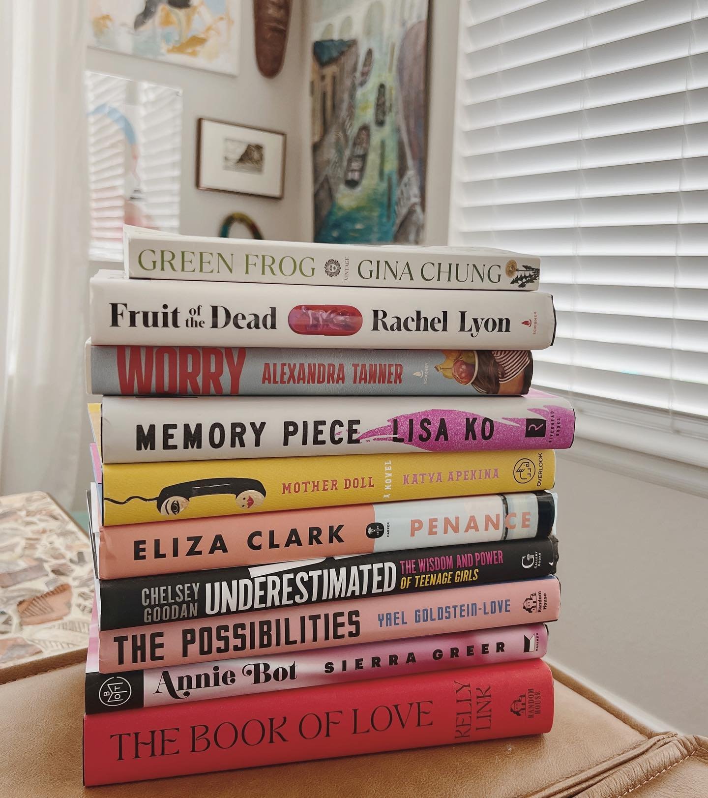 Recent reads! My favorites from this stack: ANNIE BOT (a sex doll robot finds consciousness) and MEMORY PIECE (loved this even more that her first book)

I&rsquo;m in a bit of a rut, what should I read next to get me back in the groove?!