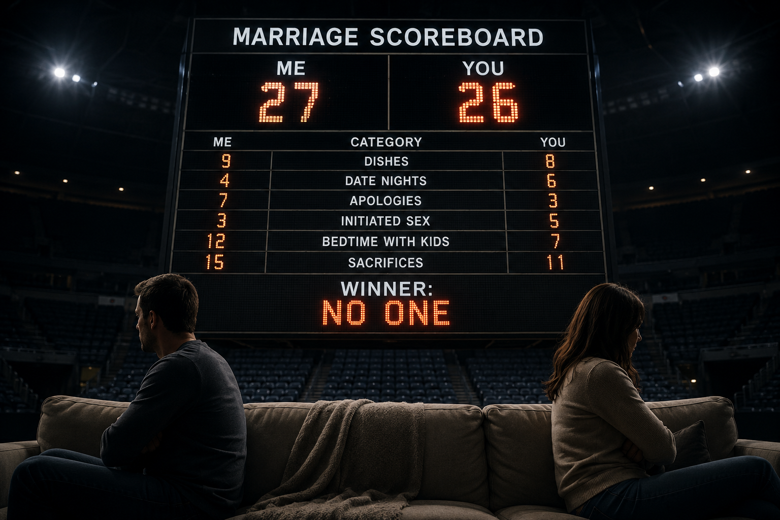 The Scoreboard Marriage: Why Keeping Track Is Killing Connection
