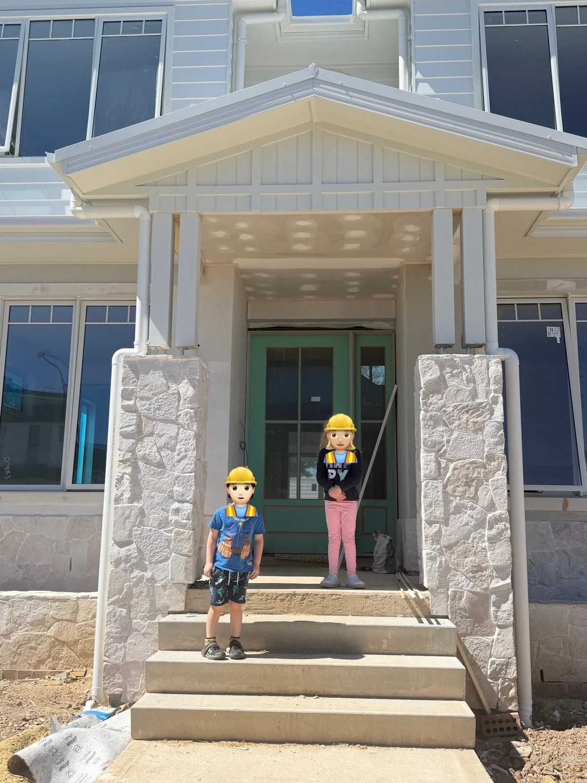🏗️ School holiday site visits with Dad 👷🏼&zwj;♂️
Mini inspectors ✔️
Future designers in training ✔️
Snack breaks mandatory ✔️

From concrete slabs to completed homes, they&rsquo;ve seen the full journey &mdash; hard hats optional 🏡
Just showing t