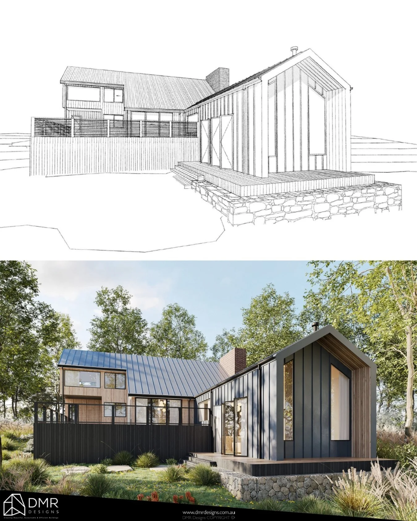 🏔️ Project Avonside

A first look into the vision behind this contemporary alpine home &mdash; designed to feel warm, grounded, and connected to its natural surroundings.

From the early concept sketches through to the refined visualisation, every e