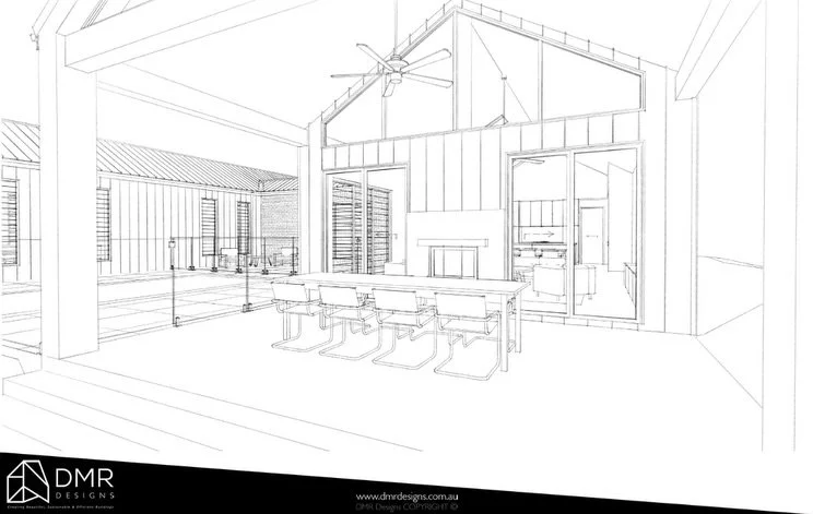 🏡 East Kurrajong | Outdoor Living Concept
A first look at the outdoor living spaces for this custom single-storey acreage home &mdash; designed to feel open, relaxed, and connected to the landscape.

These early sketches explore the connection betwe
