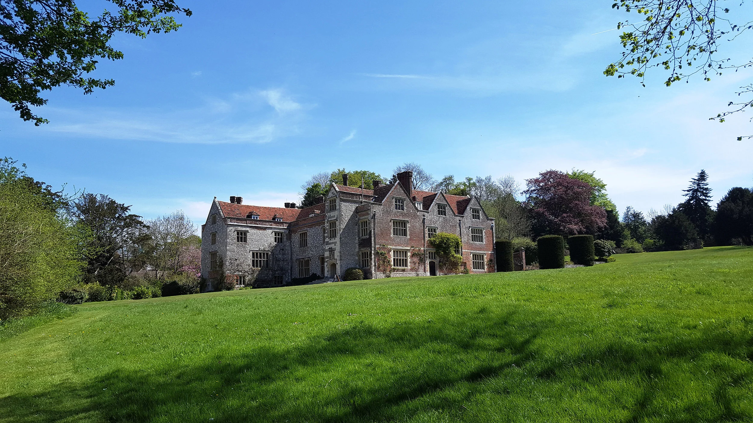 Chawton House, my childhood home, on the ancestral estate where great-aunt Jane Austen lived and wrote. Photo credit: Julia B Grantham