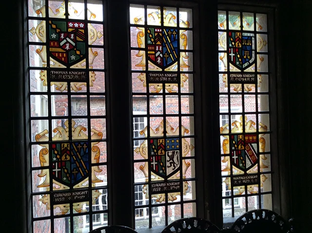 Second set of heraldic windows at Chawton House