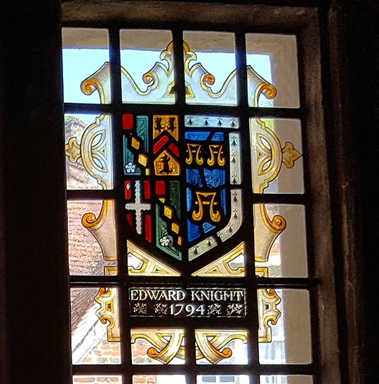 Edward (Austen) Knight's heraldic shield at Chawton House
