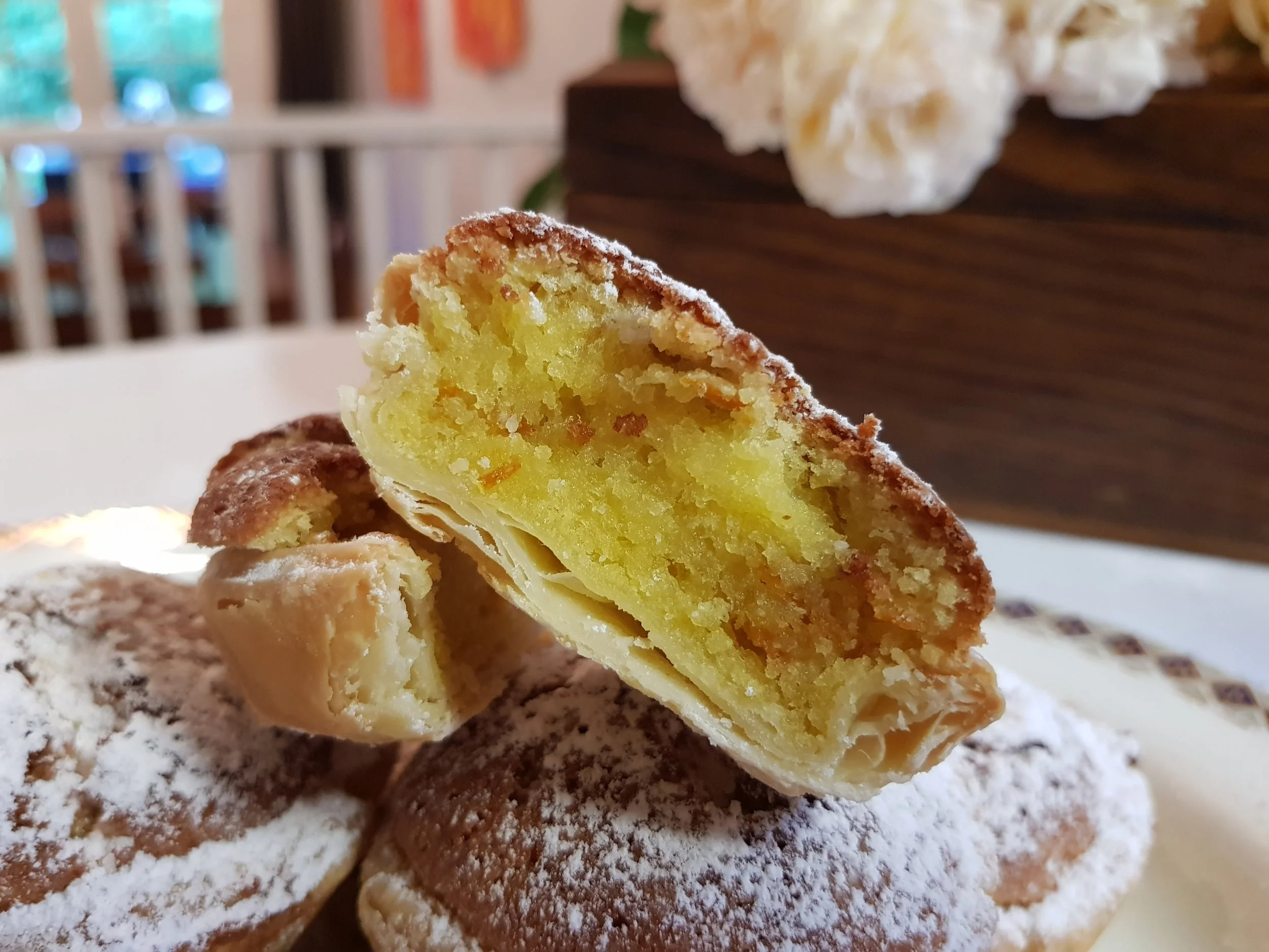 Martha's Orange Almond Cheesecakes