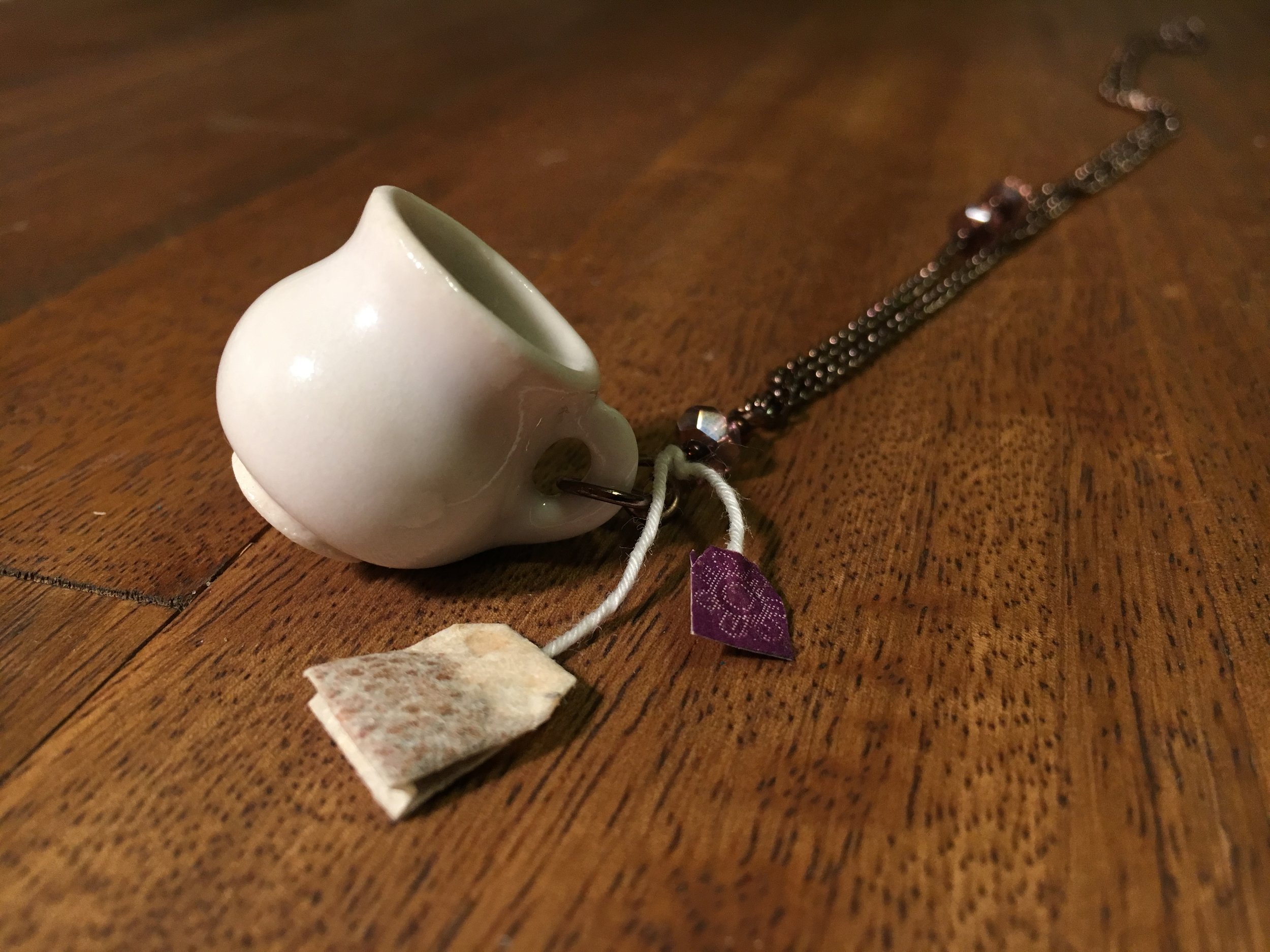 Mini Teacup and Teabag Necklace, with Amy Cronk