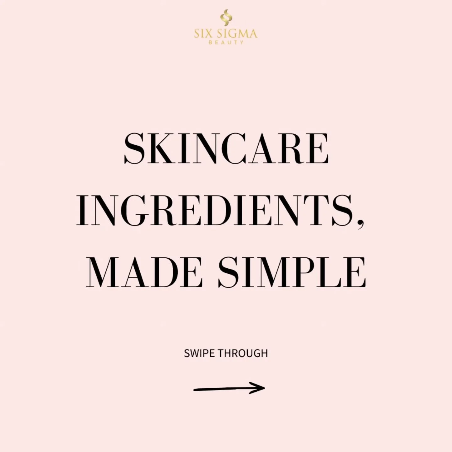 Skincare ingredients made simple ✨️