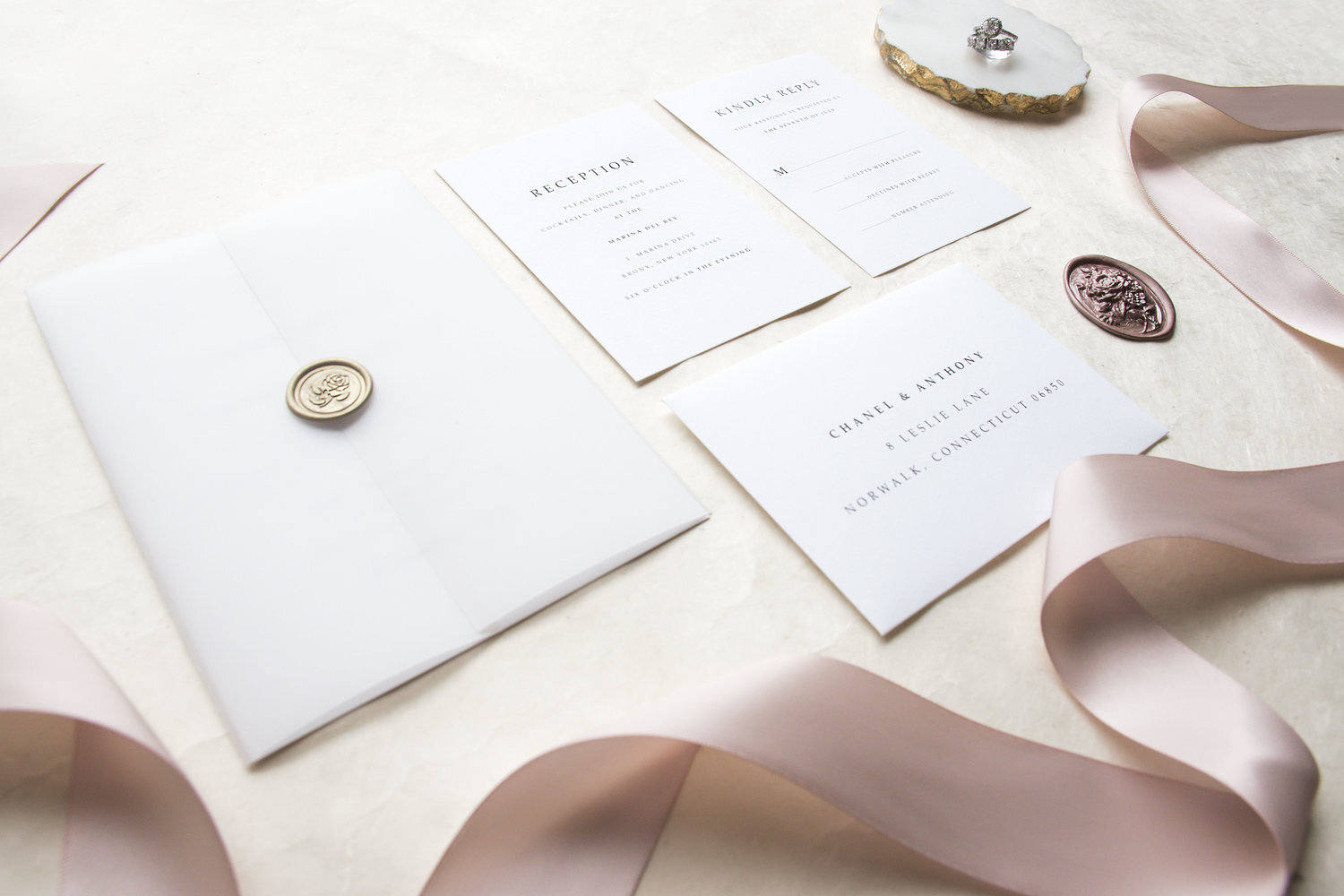 The Chanel Wedding Invitation Design by Creationari Graphic Design Studio  in Fairfield NJ — CREATIONARI - Custom Wedding Invitation Company in  Fairfield NJ 07004 - CALL 201-417-3898