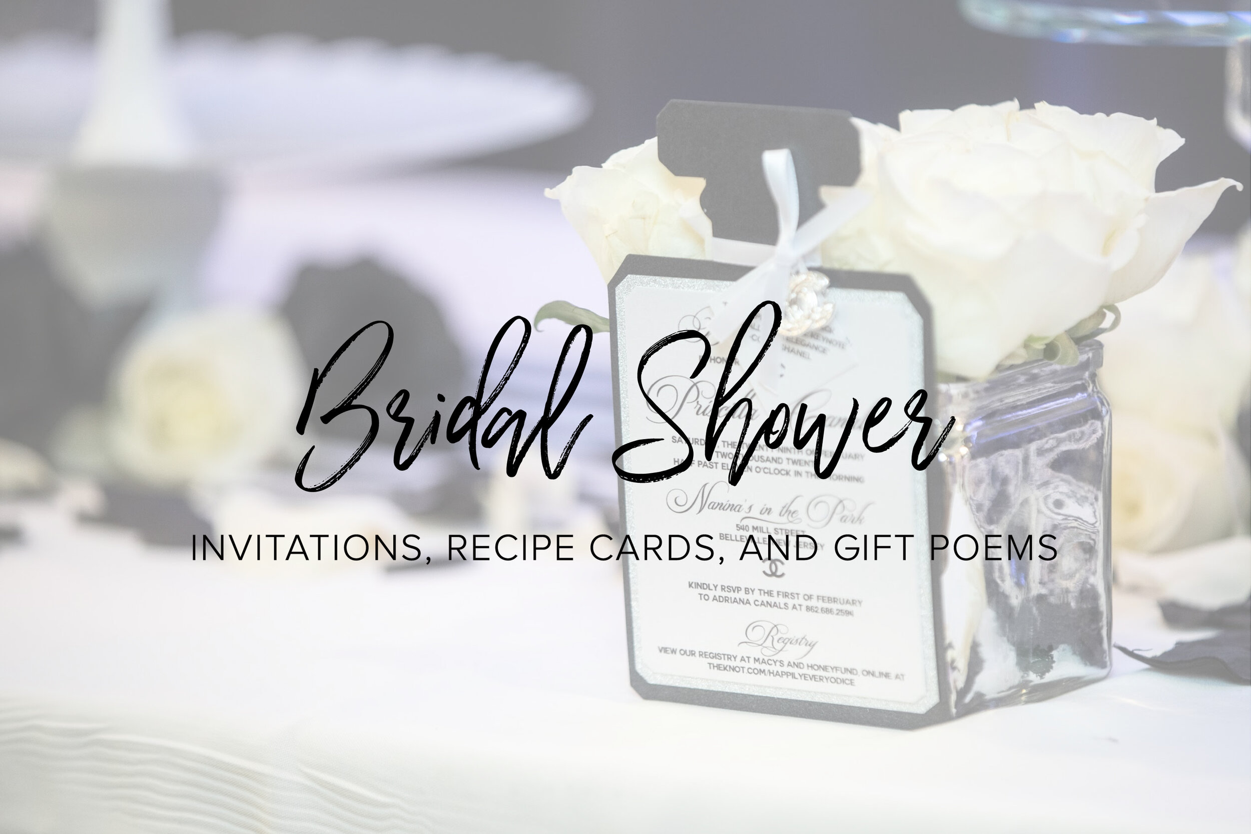 Custom Bridal Shower Invitations in NJ - Creationari