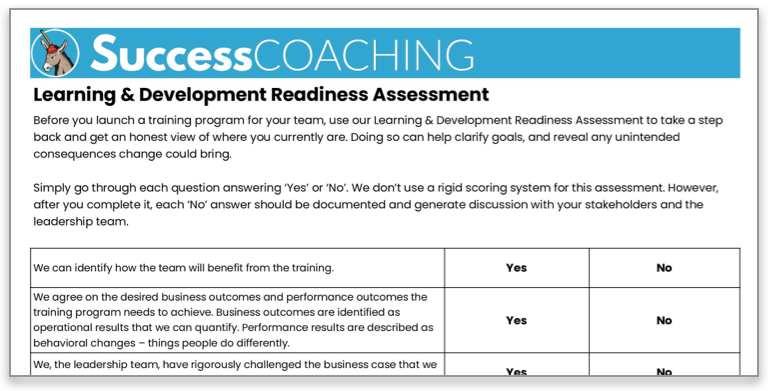 How To Conduct a Learning & Development Readiness Assessment ...