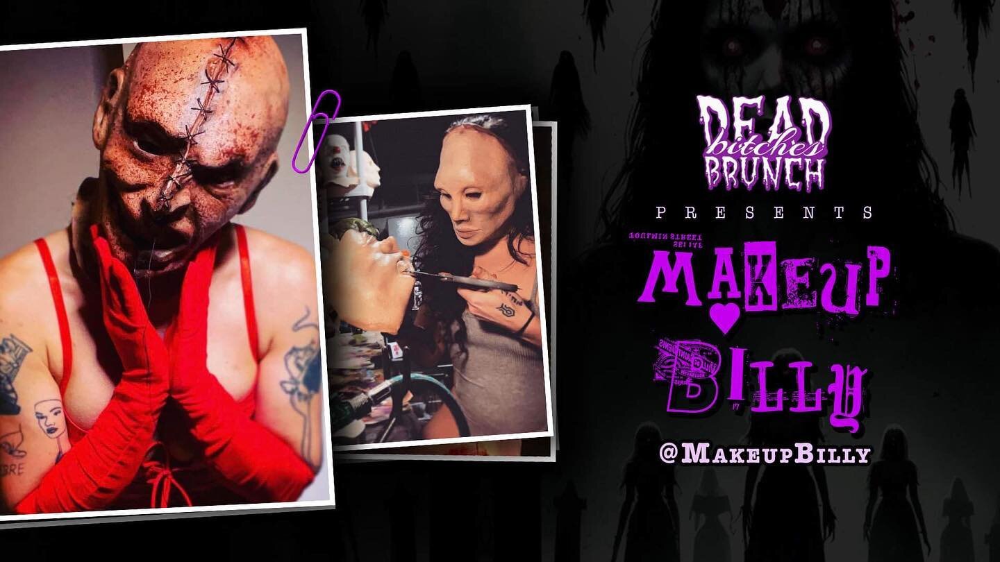 This Sunday we get to kick it with one of our favorite Mask Makers @makeupbilly 🤘🏻! Tune in LIVE 6pm CST | 7pm EST.
.
.
.
.
#latexmasks #horrormovies #horrorart #halloweeneveryday #spookygirlsdoitbetter #womensupportingwomen