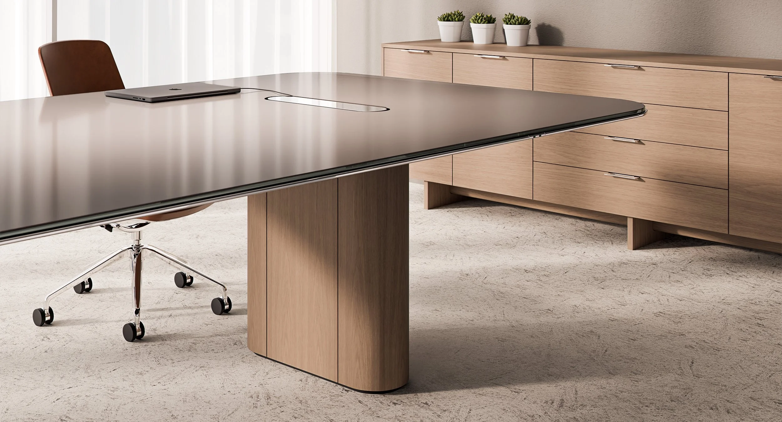   ASTORIA  is a beautiful collection of conference and mobile communal tables, thoughtfully designed for the modern workplace and inspired by the beauty of shared experiences. ASTORIA strikes a perfect balance between sculptural elegance&nbsp;and pur