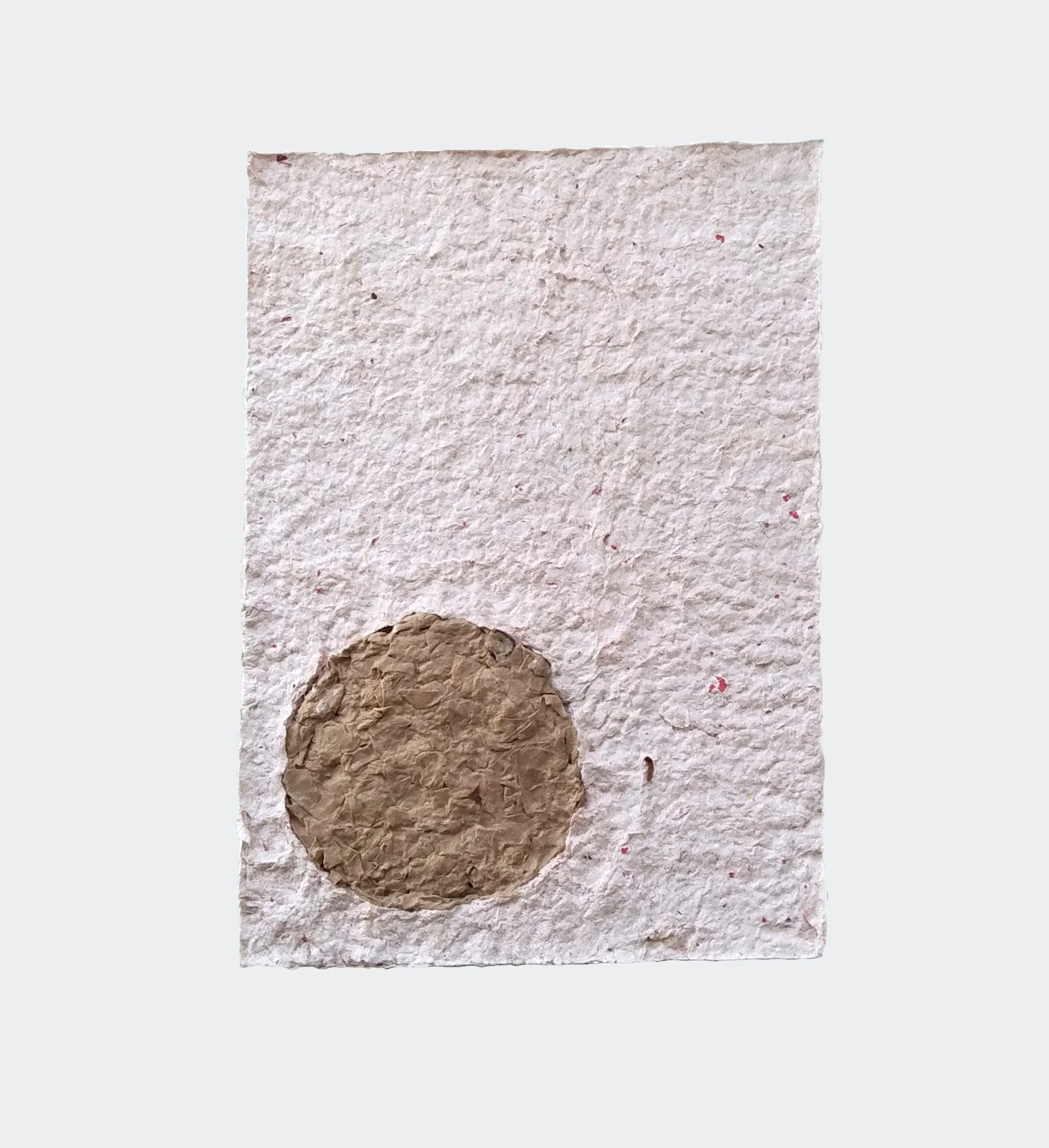 Paul Handley / Southern Hemisphere, 2019 / McDonald's fries packaging and brown bag / 21 cm x 30 cm