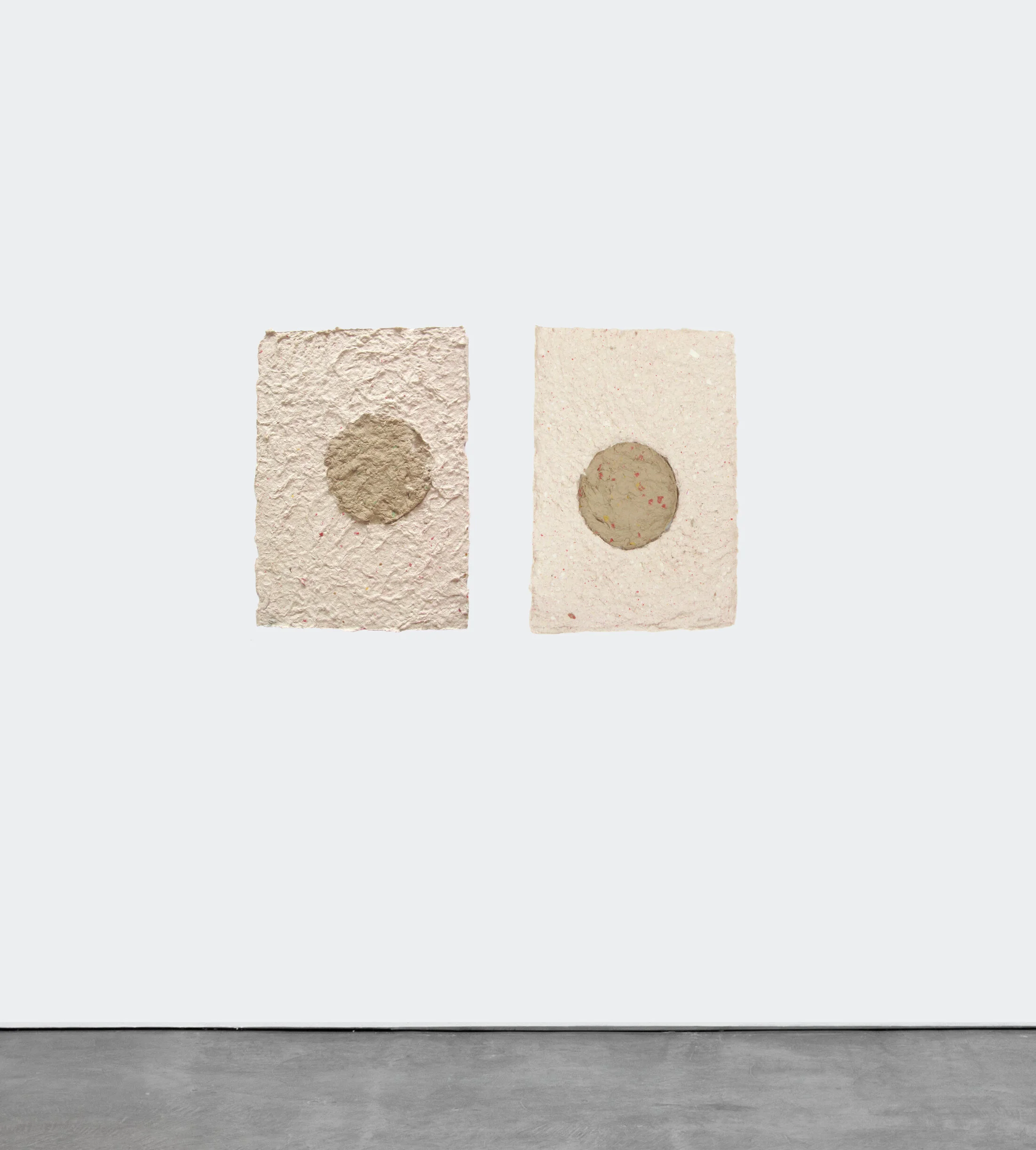 Northern Hemisphere # 2 & Southern Hemisphere # 2, 2019 / McDonald's fries packaging and brown bag / 21 cm x 30 cm each