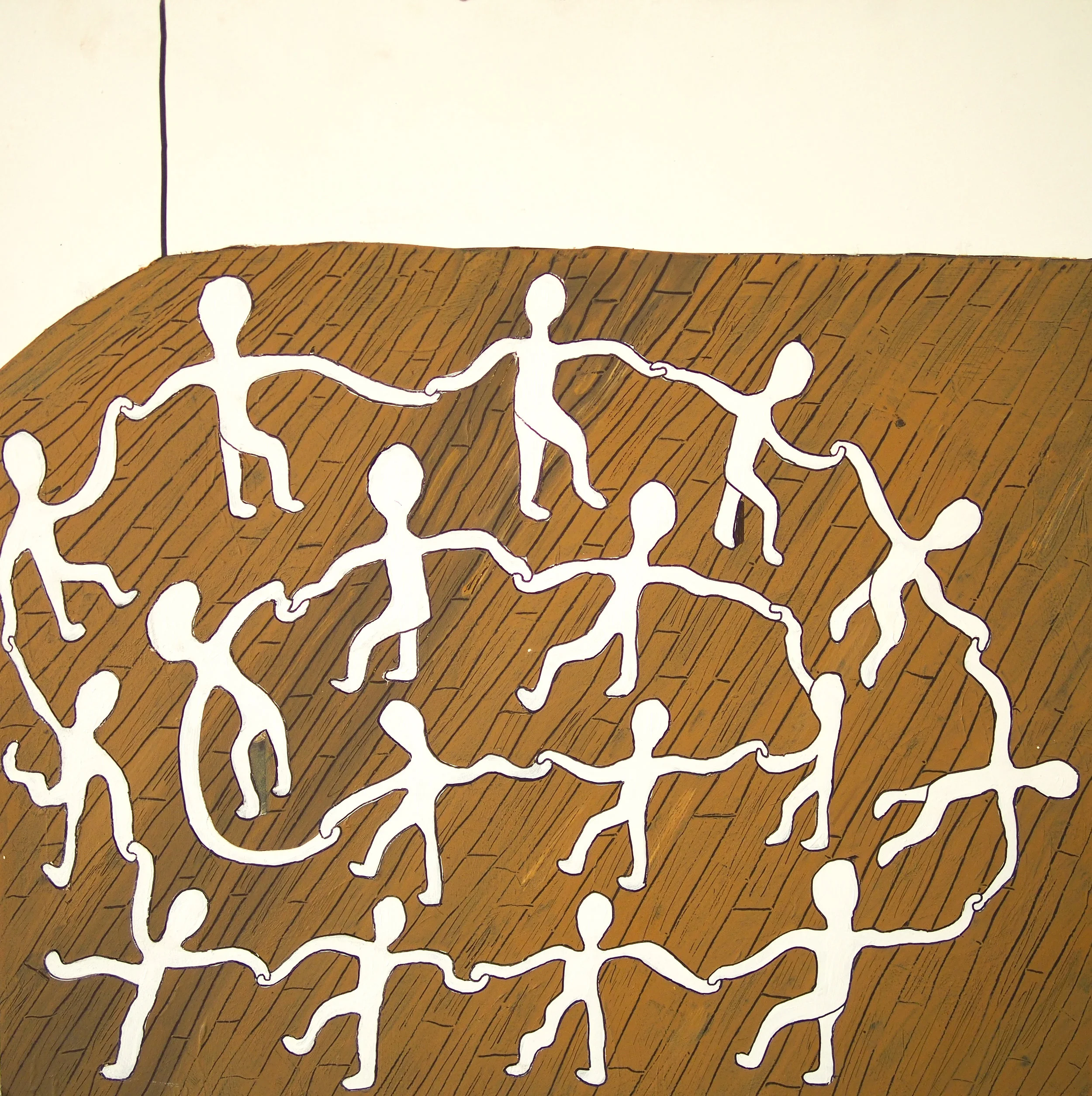 2016 Ritual 60cm x 60cm synthetic polymer on MDF board