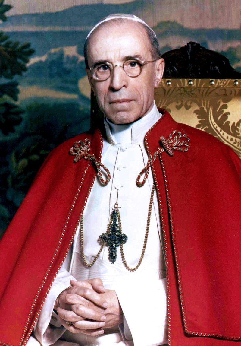Pope Pius XII. Photo credit: Wikipedia