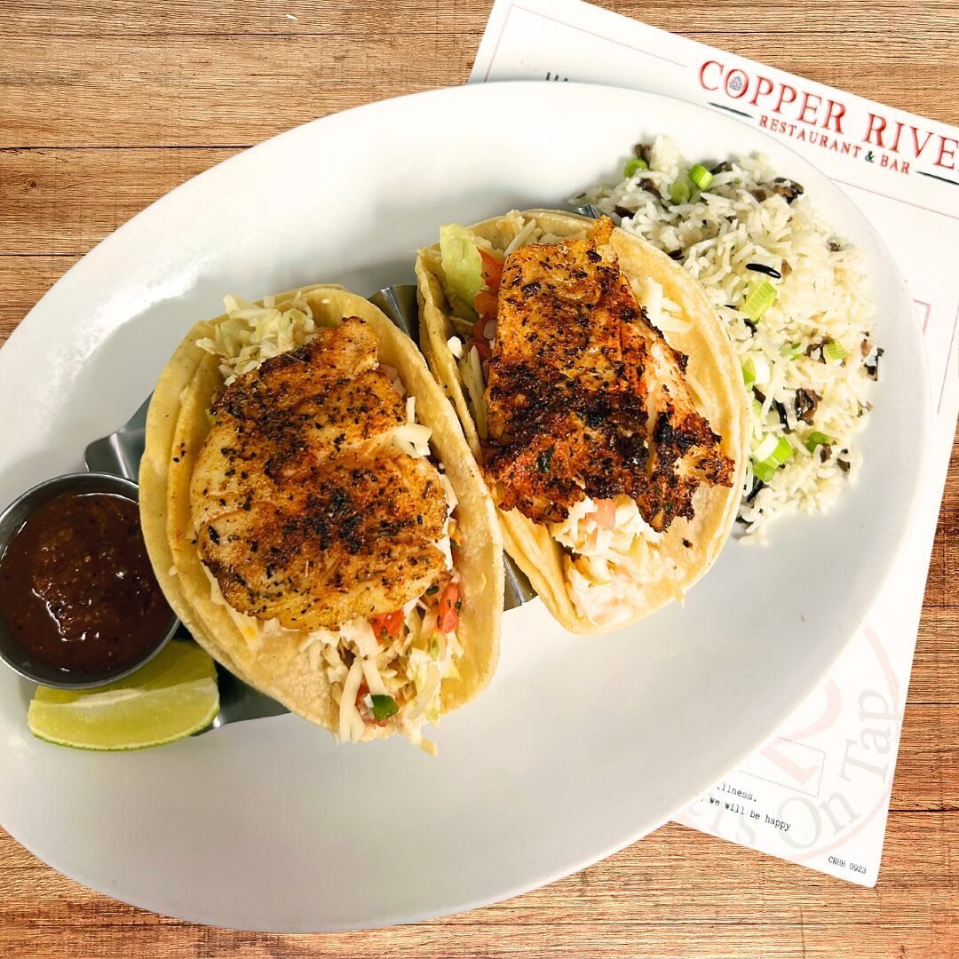 Happy Taco Tuesday! Enjoy our refreshing fish taco selection with some outdoor dining this afternoon or evening! 
It&rsquo;s the perfect way to soak up the sun 🌮🌞⁠
.⁠
.⁠
.⁠
#pdxeats #pdxrestaurant #CopperRiverOR #pdxhappyhour #hillsborooregon #supp