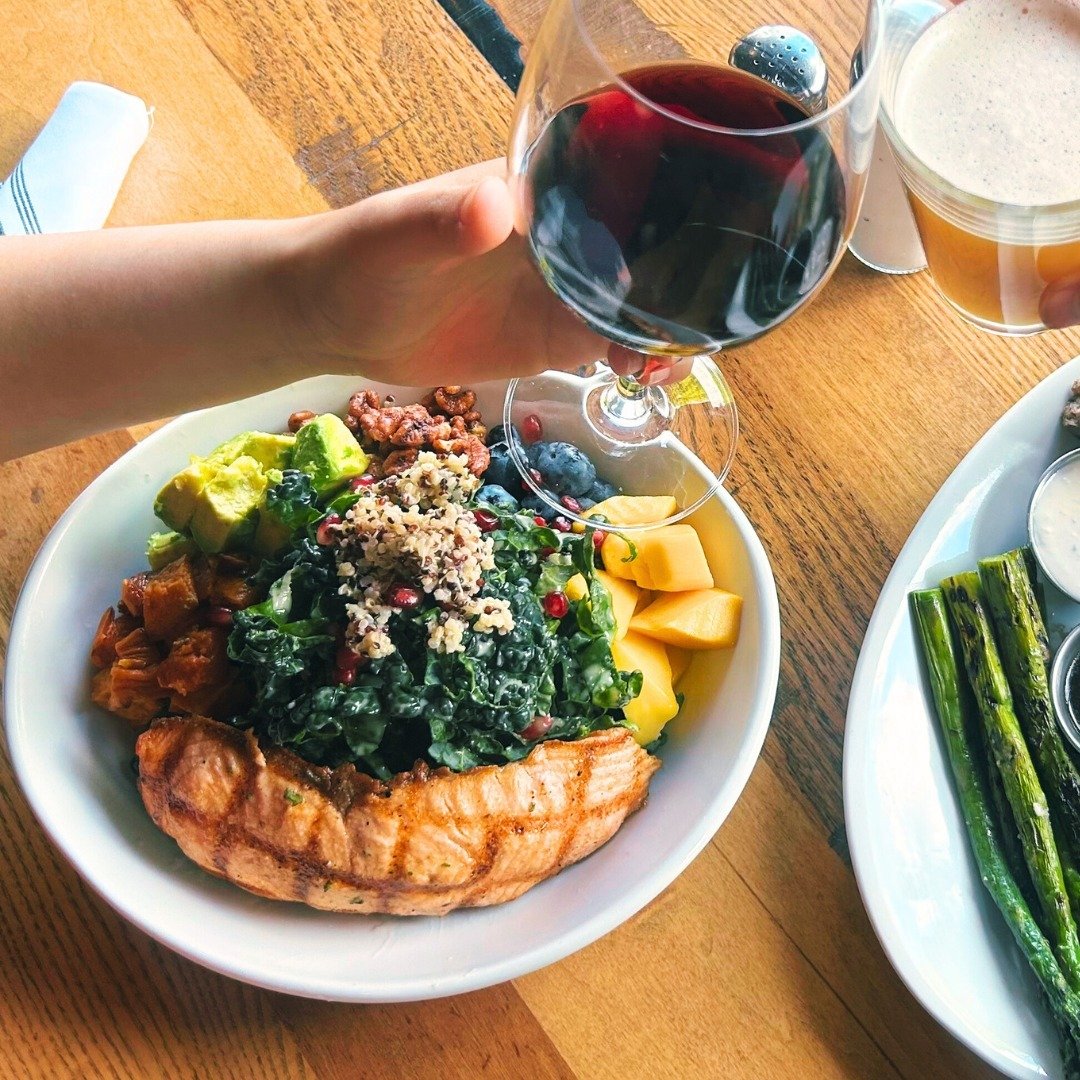 Cheers to mom at Copper River! We've got our exclusive Mother's Day feature sheet running all weekend. ⁠
⁠
🌞 Enjoy a refreshing dinner tonight with our Grilled Salmon Power Bowl! It's the perfect warm-weather dish. ⁠
⁠
Visit the link in our bio for 
