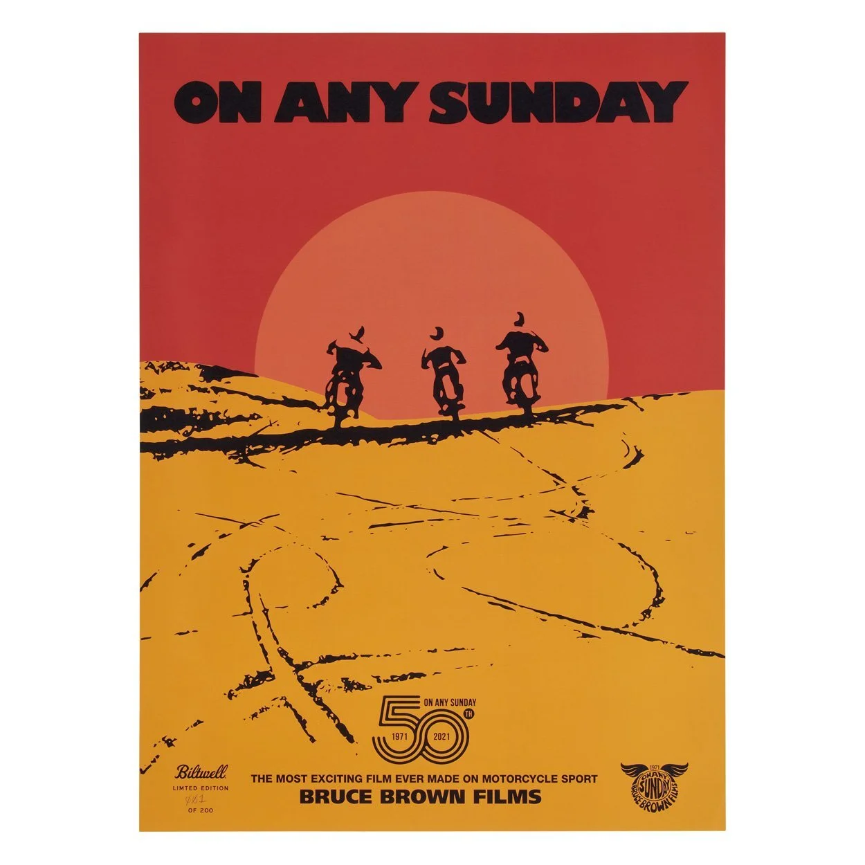 On Any Sunday Limited Edition 50th Anniversary Art Print