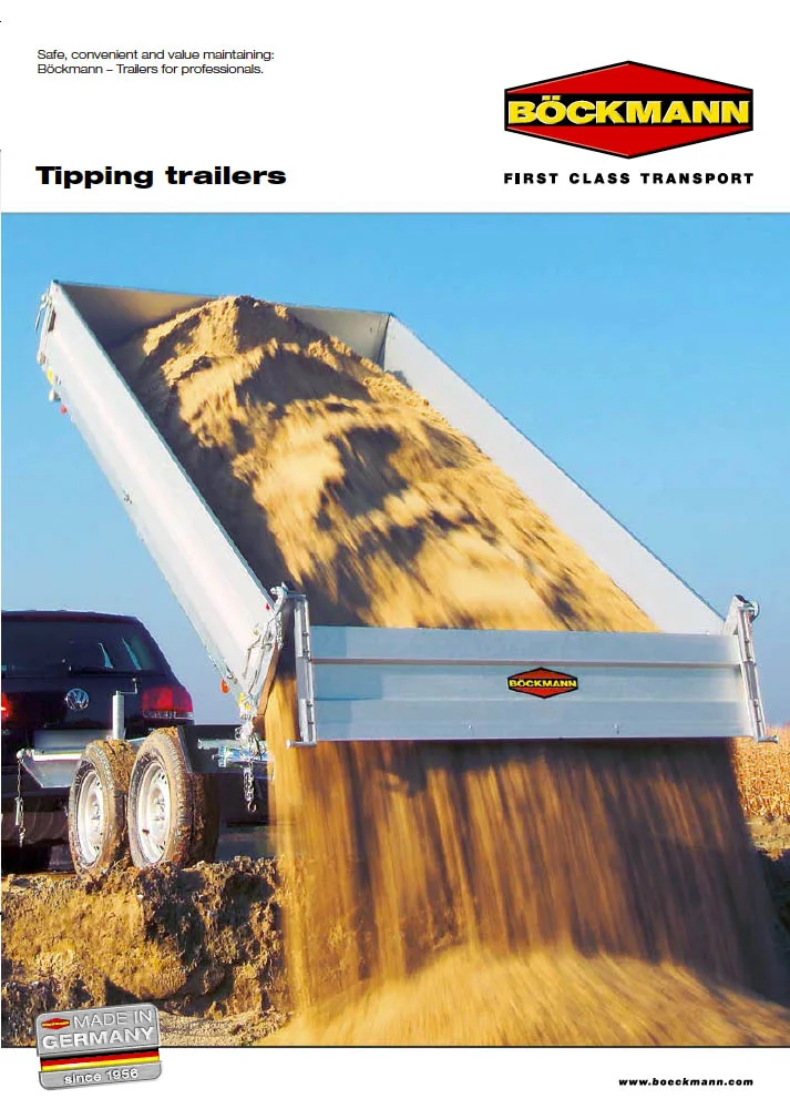 Brochure tipping trailers