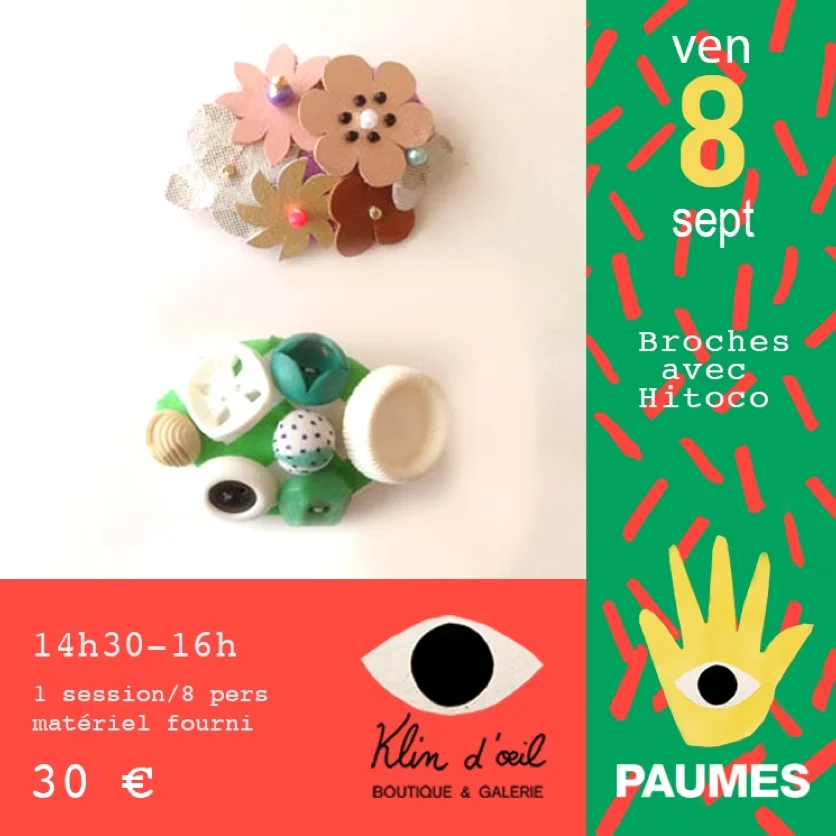 Broches avec Hitoco