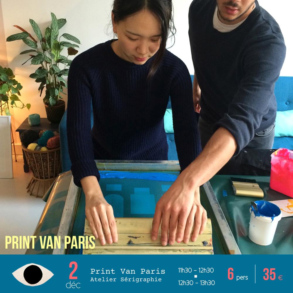 sérigraphie x Print Van Paris