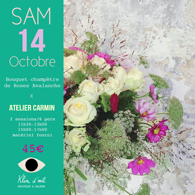 bouquets de fleurs x Atelier Carmin