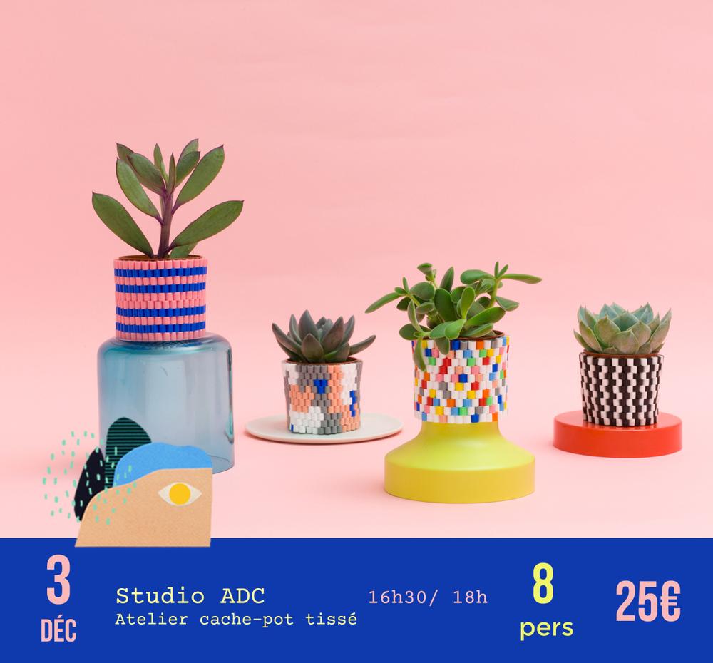 cache pot en perle x studio ADC