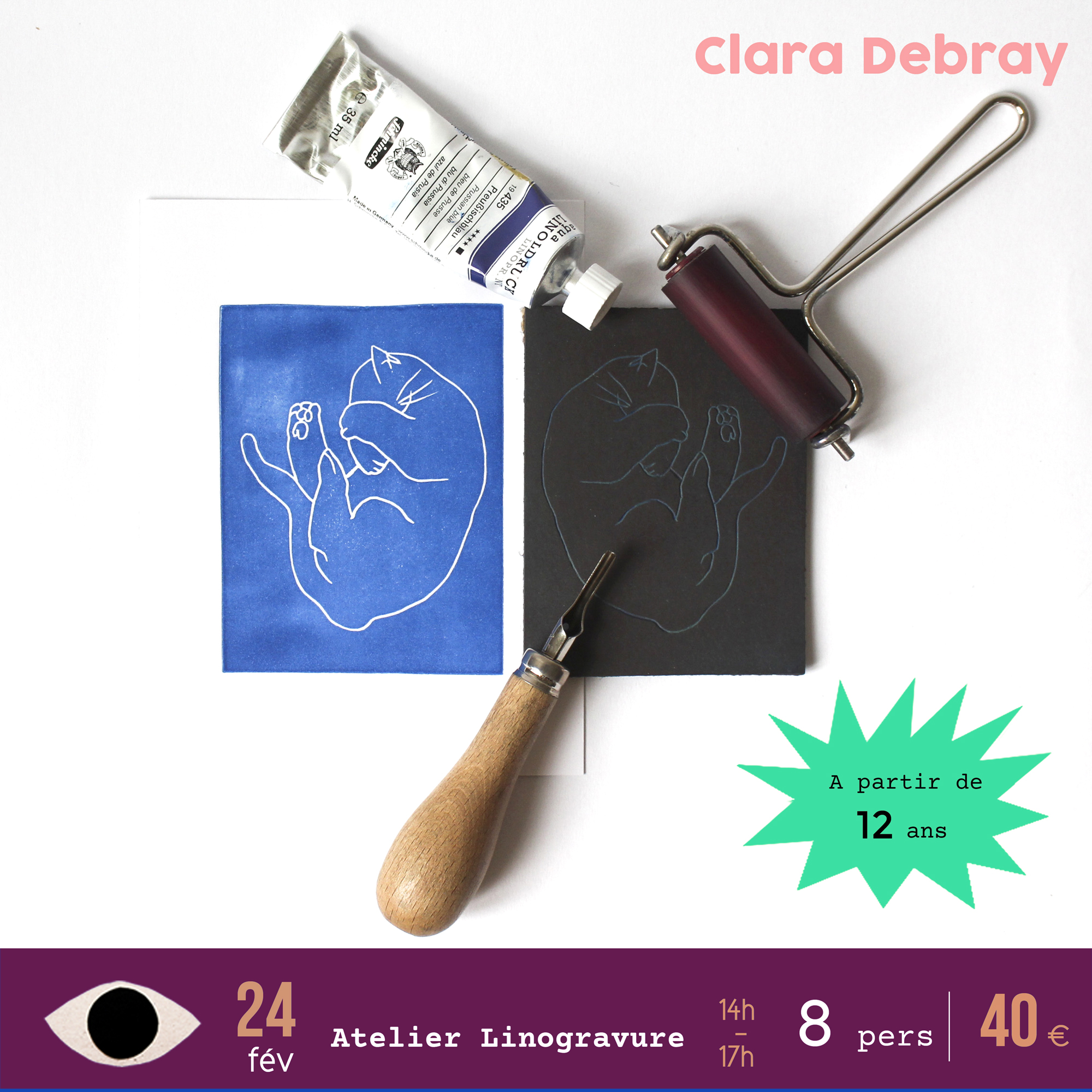 linogravure x Clara Debray