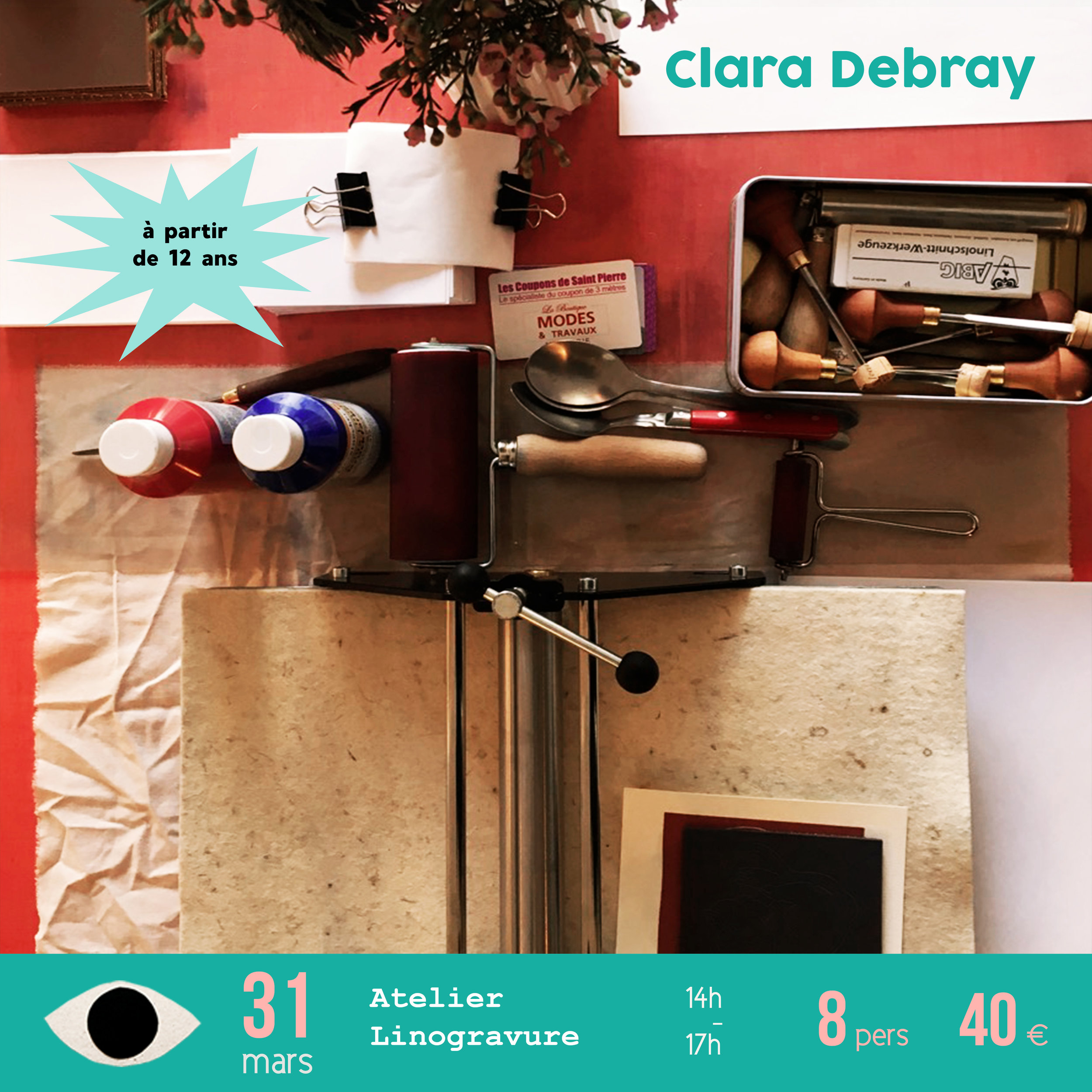 linogravure x Clara Debray