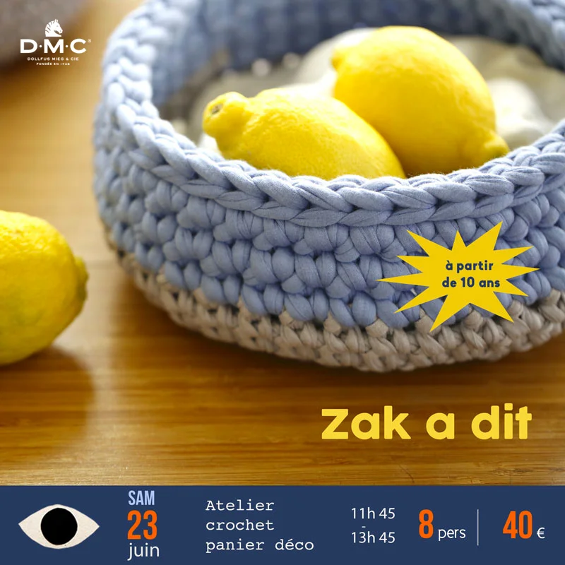 panier crochet Trapilho x Zak a dit