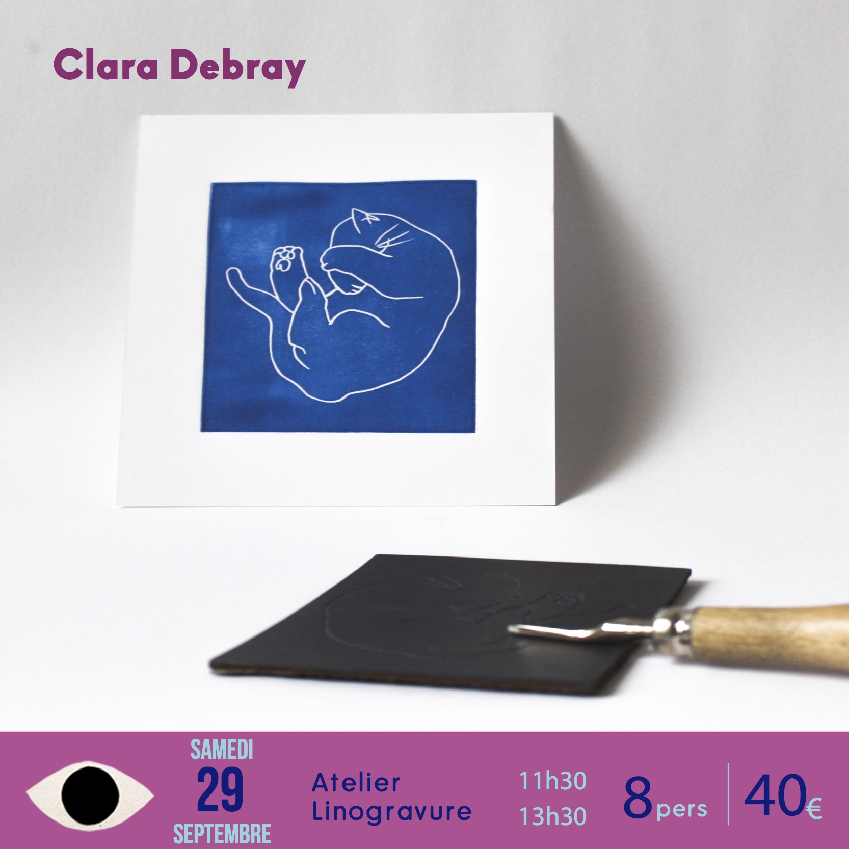 linogravure x Clara Debray