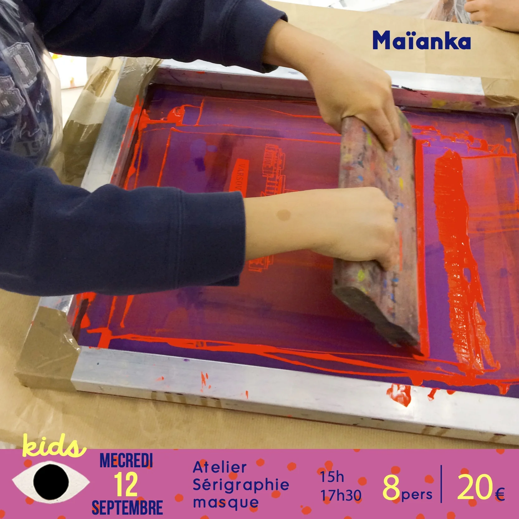 // KID // sérigraphie x Maïanka